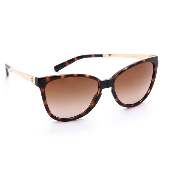 Tory Burch Foldable Tortoise & Gold Sunglasses - Picture 3 of 9